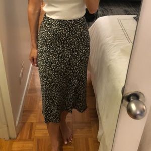 NWT H&M Floral Midi Skirt